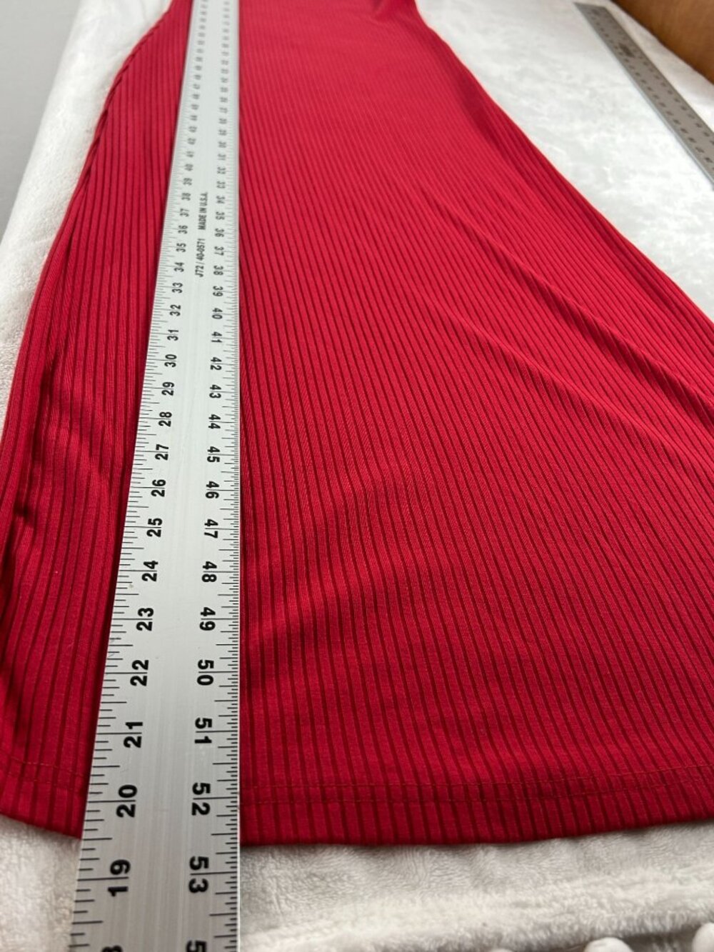 Hoodies Cool & Casual Womens Red Ribbed Sleeveless Sport Maxi Dress XS Stretch - Picture 9 of 9